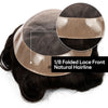 Generisk hårsystem for menn toupee fin mono hårstykke europeisk menneskehår erstatning npu hud rundt toupee for menn (5# middels lysebrun, 8x10 ""-120% middels lys til middels tetthet)