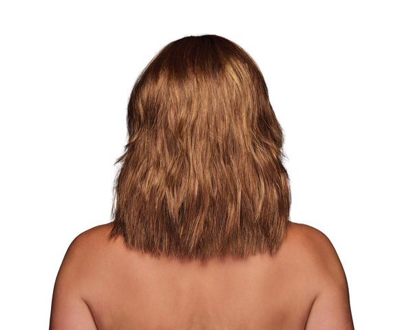 Gabor Love Wave Layered Shoulder-Length Wig With Soft Barrel Curled Waves by Hairuwear, Gjennomsnittlig hette, GL15-26SS smurt toast