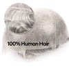 Menn toupee hårsystem menneskehår erstatning for menn 0,04 mm ultra tynn hud toupee for menn v-looped hårstykke (220# mørkest brun med 20% grå, 8x10 "-100% lys med-lys tetthet)