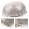 Menn toupee hårsystem menneskehår erstatning for menn 0,04 mm ultra tynn hud toupee for menn v-looped hårstykke (220# mørkest brun med 20% grå, 8x10 "-100% lys med-lys tetthet)