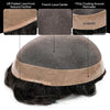 Generisk hårsystem for menn toupee fin mono hårstykke europeisk menneskehår erstatning npu hud rundt toupee for menn (5# middels lysebrun, 8x10 ""-120% middels lys til middels tetthet)