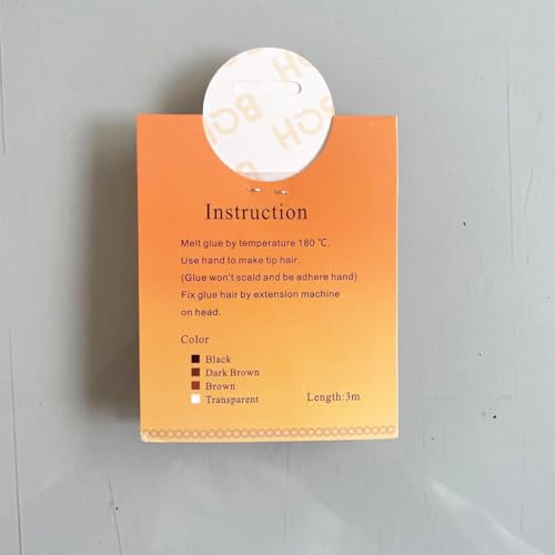 Hair Extensions Hot Glue Melt Fusion Keratin Glue Pre-bonded Tool For Hair Extension Salon Styling Tool (BROWN)