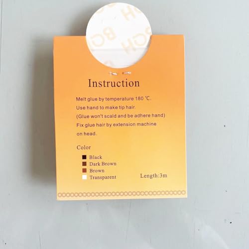 Hair Extensions Hot Glue Melt Fusion Keratin Glue Pre-bonded Tool For Hair Extension Salon Styling Tool (BROWN)