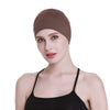 Bamboo Sleep Cap for Hair Loss Home Head Cover for Chemo Women Bike Hard Hat Helmet Liner Cotton Beanie