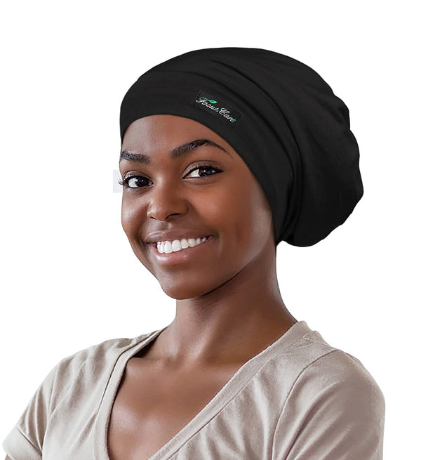 FocusCare Adjustable Sleeping Cap,Satin Lined Extra Large Women Curly Hair Available Day and Night
