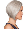 GABOR Opulence Chin-Length Modern Page Wig by Hairuwear, Large Cap, GL56-60 Sugared Silver