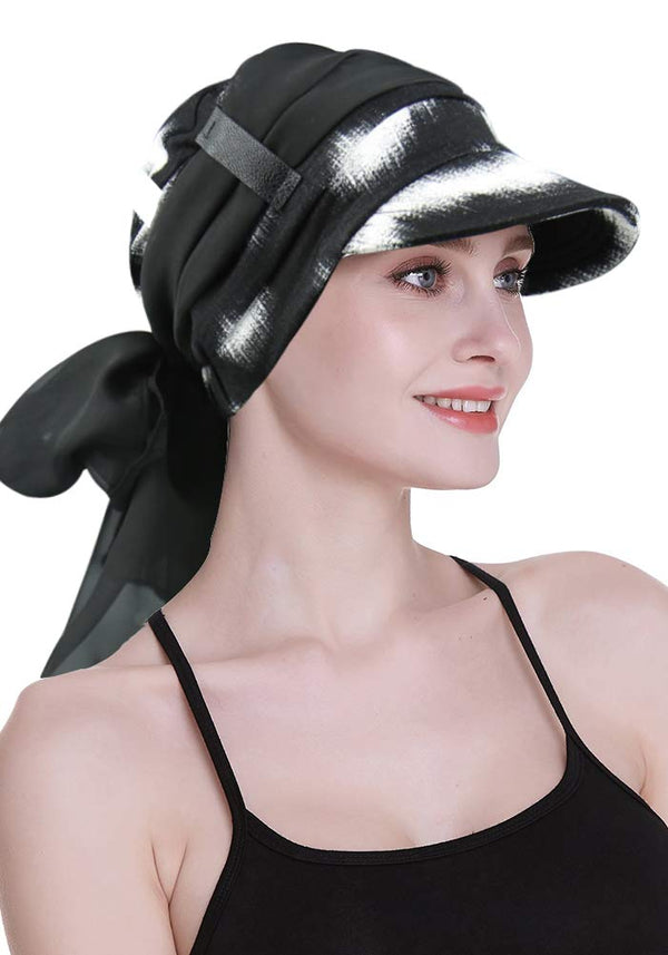 Newsboy Cap for Women Chemo Headwear med skjerf Gaver Hårtap tilgjengelig hele året