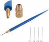 4 Size Ventilating Needle (1-1,1-2,2-3,3-4)&1Plastic Holder For Making Lace Wig/Closure/Frontal Ventilating Needle Net Needle