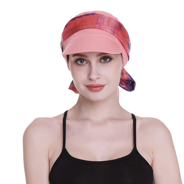 Newsboy Cap for Women Chemo Headwear med skjerf Gaver Hårtap tilgjengelig hele året