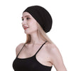Silk Satin Lined Sleep Cap,Inner 19MM 100% Bulberry Silk Outer Bamboo Viscose Nature Breathable for Hair