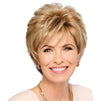 GABOR Royal Tease Layered Short Shag Wig by Hairuwear, 2023 Spring Luxury Collection, Average Cap, GL14-22 Sandy Blonde