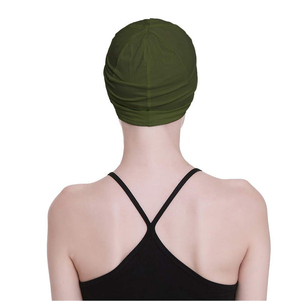 Bamboo Sleep Cap for Hair Loss Home Head Cover for Chemo Women Bike Hard Hat Helmet Liner Cotton Beanie