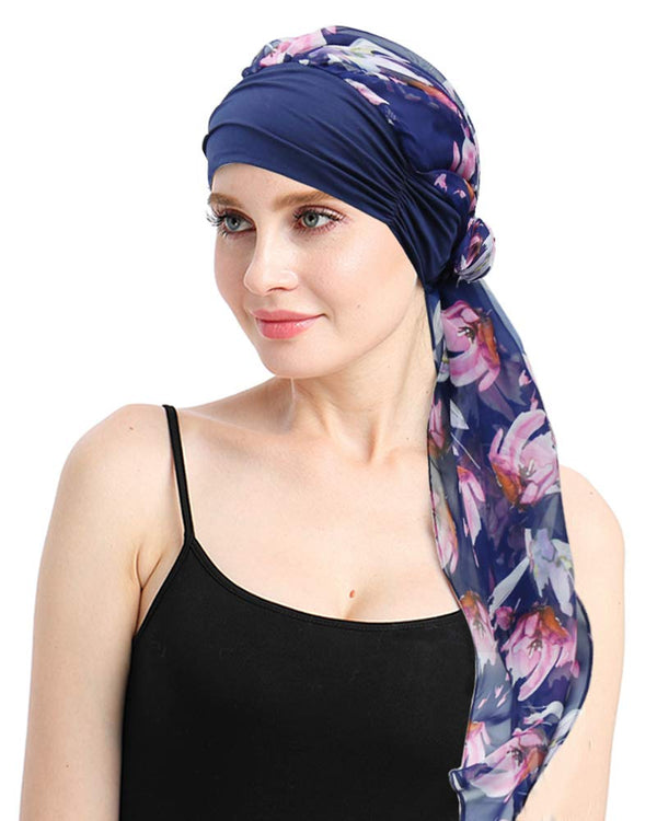 Chemo headwrap skjerf for hårtap Kvinner Kreft Hodeklær Medisinske gaver til alopecia