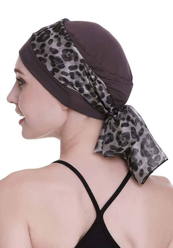 Elegant Chemo Cap With Silky Scarfs For Cancer Women Hair Loss Sleep Beanie