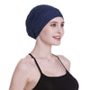 Silk Satin Lined Sleep Cap,Inner 19MM 100% Bulberry Silk Outer Bamboo Viscose Nature Breathable for Hair