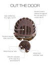 Gabor ut døren kort og sassy gutt kuttet parykk, shake and go style designer serie av håruwear, gjennomsnittlig takstørrelse, GF51-61 Iced Granita