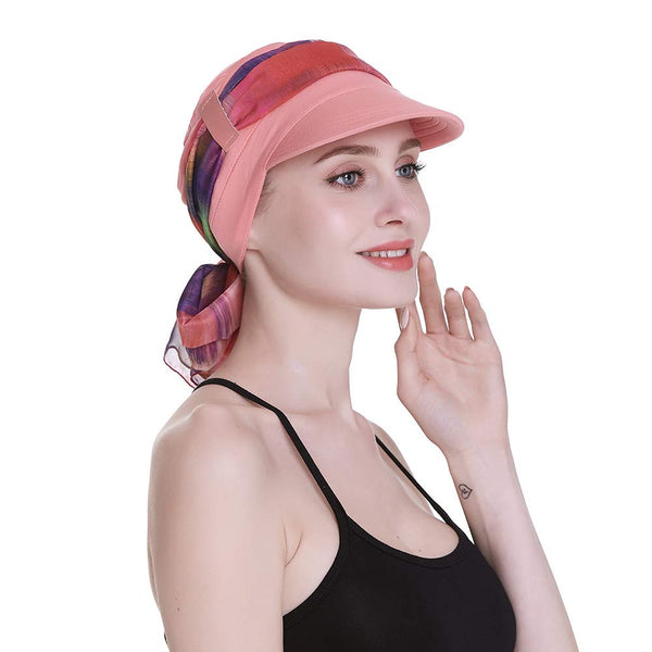 Newsboy Cap for Women Chemo Headwear med skjerf Gaver Hårtap tilgjengelig hele året