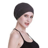 Silk Satin Lined Sleep Cap,Inner 19MM 100% Bulberry Silk Outer Bamboo Viscose Nature Breathable for Hair