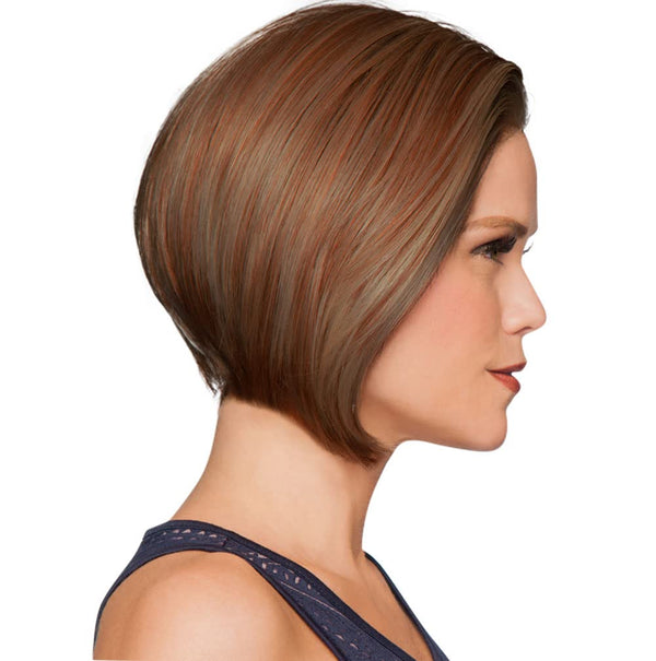 Gabor Opulence Chin-Length Modern Page Wig by Hairuwear, Large Cap, GL10-14 Walnut