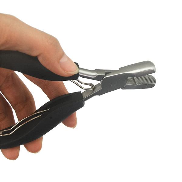 EXOTIC MYTH Heat Fusion Glue Keratin Bonding Micro Rings Removal Pliers for Hair Extensions (with 3mm and 5mm grooves)