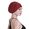 Silk Satin Lined Sleep Cap,Inner 19MM 100% Bulberry Silk Outer Bamboo Viscose Nature Breathable for Hair