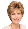 GABOR Royal Tease Layered Short Shag Wig by Hairuwear, 2023 Spring Luxury Collection, Average Cap, GL14-22 Sandy Blonde