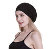 Silk Satin Lined Sleep Cap,Inner 19MM 100% Bulberry Silk Outer Bamboo Viscose Nature Breathable for Hair
