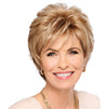 GABOR Royal Tease Layered Short Shag Wig by Hairuwear, 2023 Spring Luxury Collection, Average Cap, GL14-22 Sandy Blonde