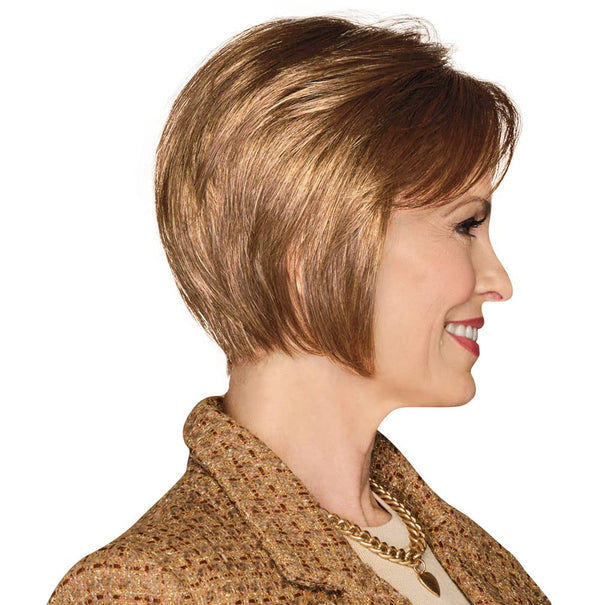 GABOR Bend The Rules Chin Length Boy Cut Wig by Hauruwear, Average Cap, GL11-25 Honey Pecan