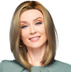GABOR Forever Chic Shoulder-Length Stylish Tapered Wig by Hairuwear, Average Size Cap, GL27-29 Chocolate Caramel