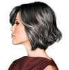 GABOR TREND ALERT Chin-Length Full Volume Bob Boy Cut Wig, Designer Series by Hairuwear, Average Cap Size, GF8-29SS Hazelnut