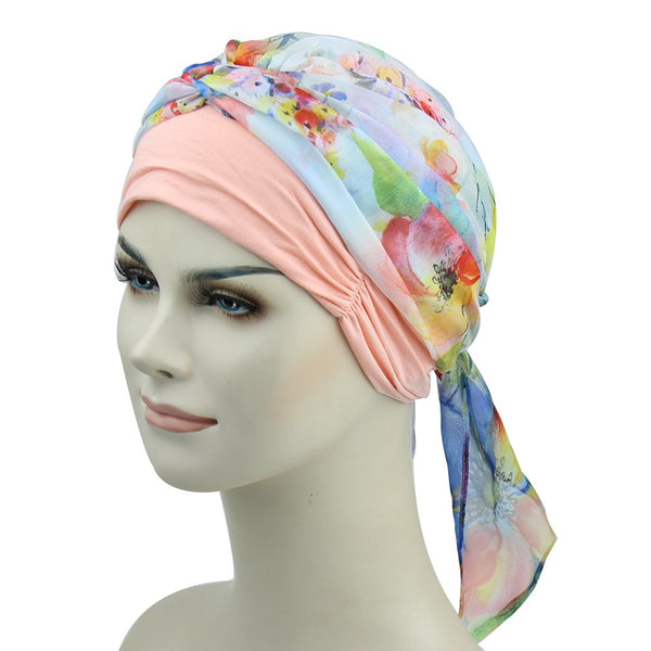Chemo headwrap skjerf for hårtap Kvinner Kreft Hodeklær Medisinske gaver til alopecia