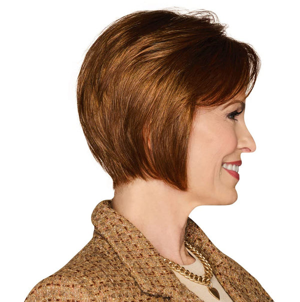 GABOR Bend The Rules Chin Length Boy Cut Wig by Hauruwear, Average Cap, GL11-25 Honey Pecan