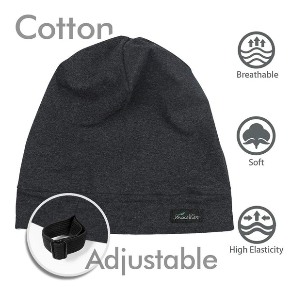 FocusCare Adjustable Sleeping Cap,Satin Lined Extra Large Women Curly Hair Available Day and Night
