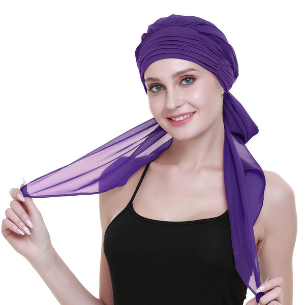Chemo headwrap skjerf for hårtap Kvinner Kreft Hodeklær Medisinske gaver til alopecia