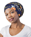 FocusCare Satin Lined Sleep Slouchy Cap Curly Girl Slap Headwear Gifts for Frizzy Hair Women