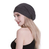 Silk Satin Lined Sleep Cap,Inner 19MM 100% Bulberry Silk Outer Bamboo Viscose Nature Breathable for Hair
