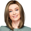 GABOR Forever Chic Shoulder-Length Stylish Tapered Wig by Hairuwear, Average Size Cap, GL27-29 Chocolate Caramel