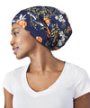 FocusCare Satin Lined Sleep Slouchy Cap Curly Girl Slap Headwear Gifts for Frizzy Hair Women
