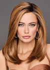 GABOR Front Cover Layered Long Bob Style Wig, Hand-Tied Mono Top by Hairuwear, Average Cap - GF14-22SS Wheat