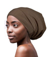 FocusCare Satin Lined Sleep Slouchy Cap Curly Girl Slap Headwear Gifts for Frizzy Hair Women