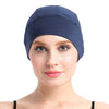 Bamboo Sleep Cap for Hair Loss Home Head Cover for Chemo Women Bike Hard Hat Helmet Liner Cotton Beanie