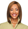 GABOR Forever Chic Shoulder-Length Stylish Tapered Wig by Hairuwear, Average Size Cap, GL27-29 Chocolate Caramel