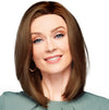 GABOR Forever Chic Shoulder-Length Stylish Tapered Wig by Hairuwear, Average Size Cap, GL27-29 Chocolate Caramel