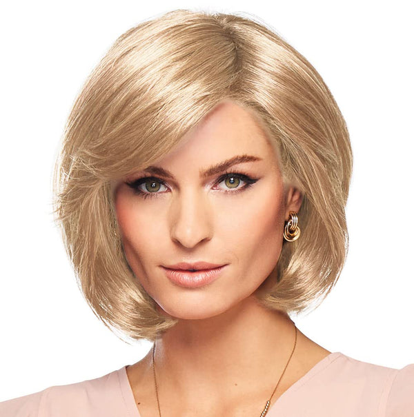 GABOR Curves Ahead Chin-Length Layered Wig by Hairuwear, Average Size CapGL16-27 Buttered Biscuit