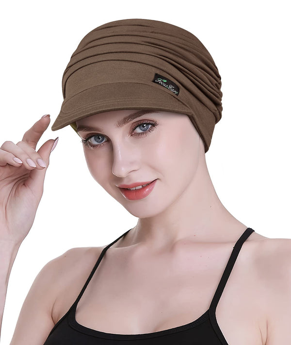 FocusCare Soft Chemo Scarves for Women, Bamboo Baseball Cap, Turban for Hair Loss