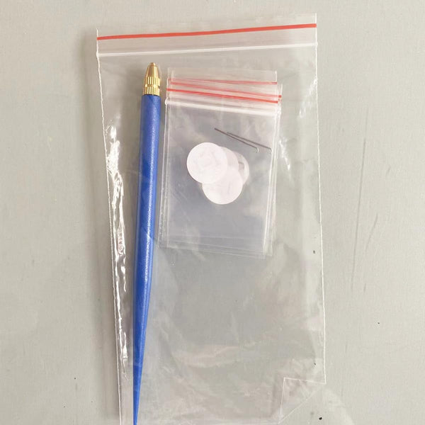 4 Size Ventilating Needle (1-1,1-2,2-3,3-4)&1Plastic Holder For Making Lace Wig/Closure/Frontal Ventilating Needle Net Needle