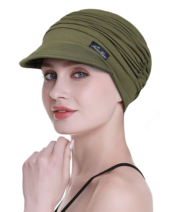 FocusCare Soft Chemo Scarves for Women, Bamboo Baseball Cap, Turban for Hair Loss