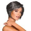 GABOR Best In Class Layered Chin-Length Boycut Wig by Hairuwear, Average Cap, GF56-60 Silver