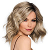 GABOR Dress Me Up Shoulder-Length Pageboy Layered and Wavy Wig by Hairuwear, Average Cap, GF4-6 Black Coffee